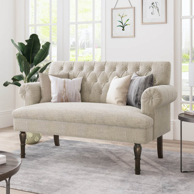 Lindell Upholstered 58'' Settee