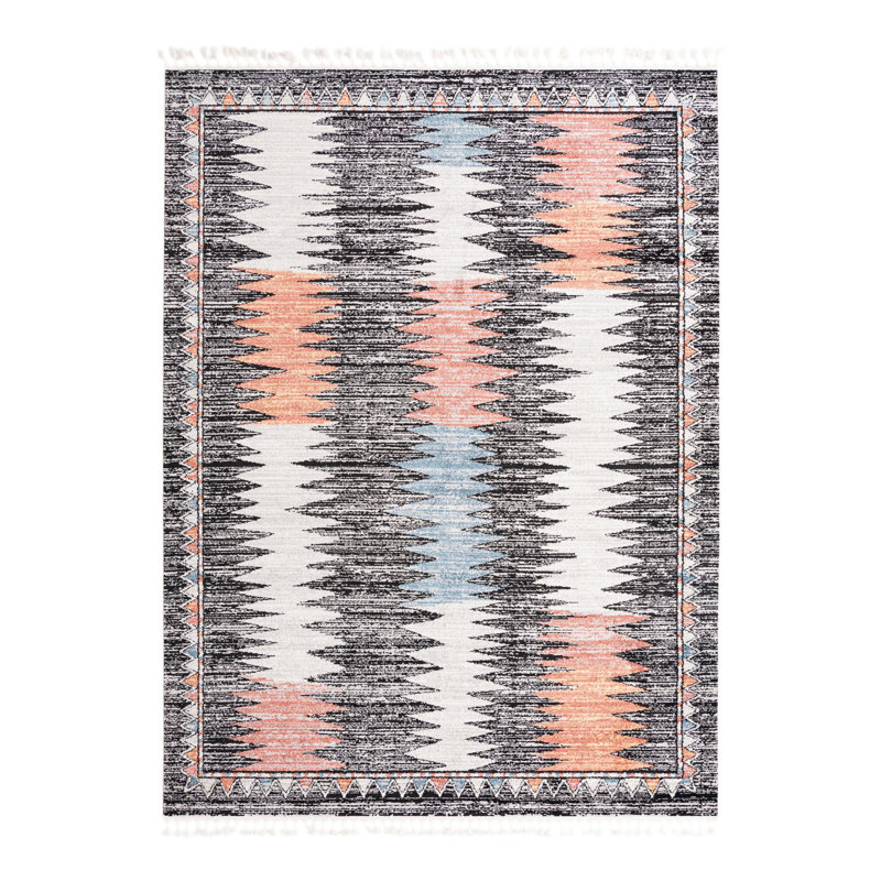 Tapis Bungalow Rose Landon Joriann, Rectangle 9 pi x 12 pi