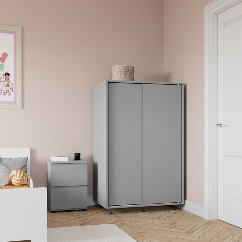 Engineered Wood Wardrobe, Grey