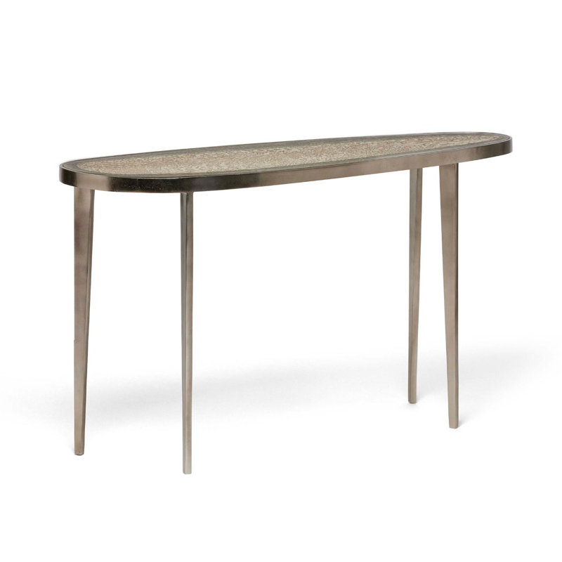Jan 54'' W Glass Console Table, Twilight Bronze