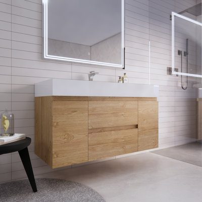 Babajide Bathroom Vanity with Acrylic Top
