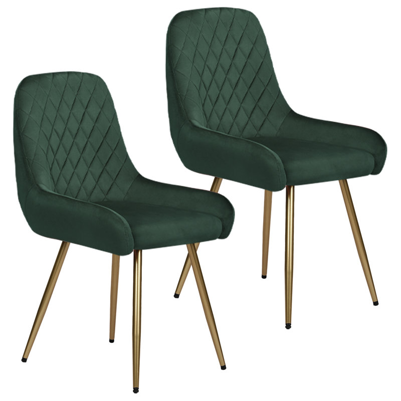 Penning Upholstered Dining Chair, Dark Green