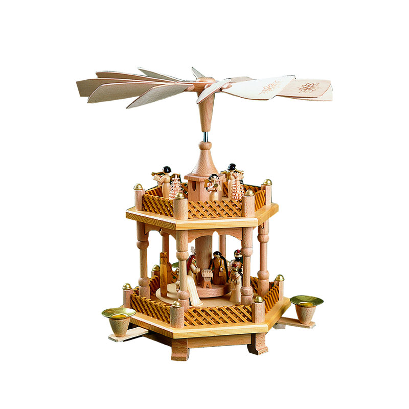  Pyramid Nativity Scene Traditional