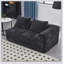 Canapé confortable en chenille pour la détente et le style dans n'importe quelle pièce, parfait pour une détente confortable et un décor élégant.-111366593