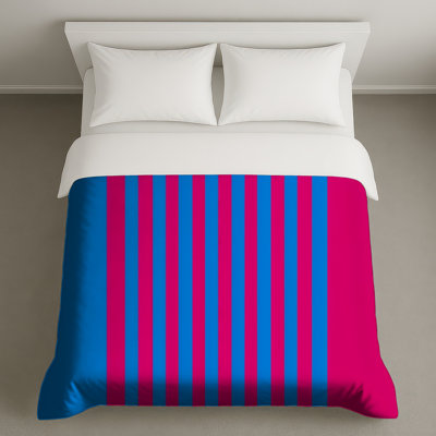 Blue Pink Stripes Duvet Covers