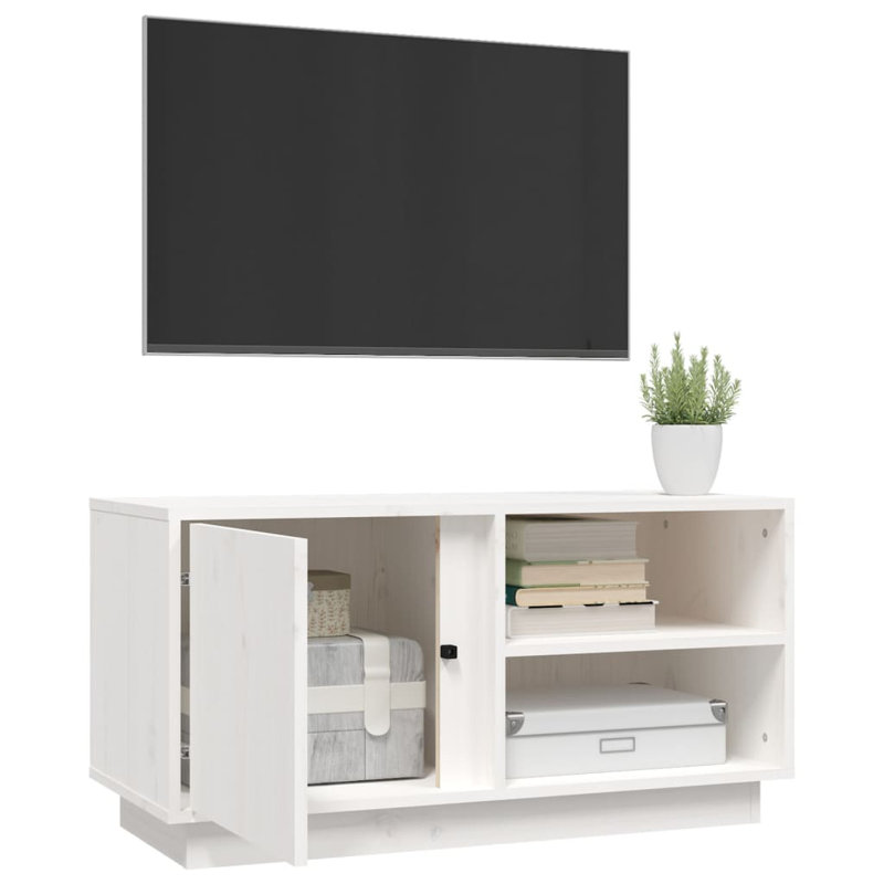 Hillarey Unfinished TV Stand for TVs up to 32", White