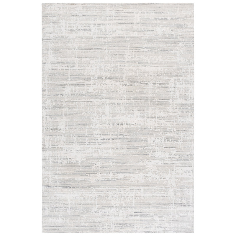 Tapis gris / ivoire Bedford 103, Rectangle 6 pi x 9 pi
