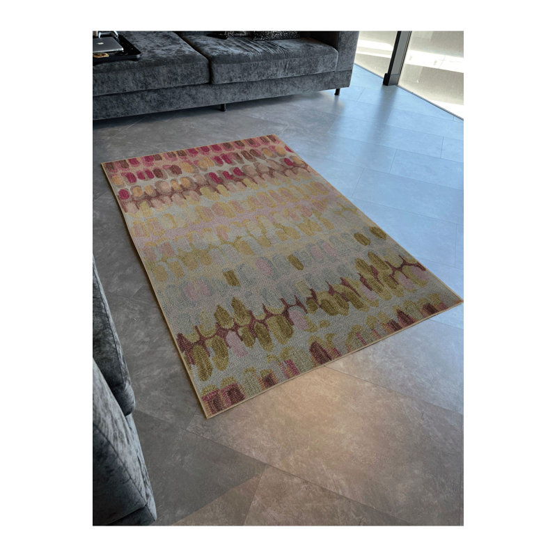 Multi Color Mixed Abstract Pattern Creative Modern Decorative Machine Washable Area Rug, Rectangle 3'3" x 4'11"