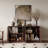 59.92" Buffet Sideboard With Solid Wood Doors For Dining Room