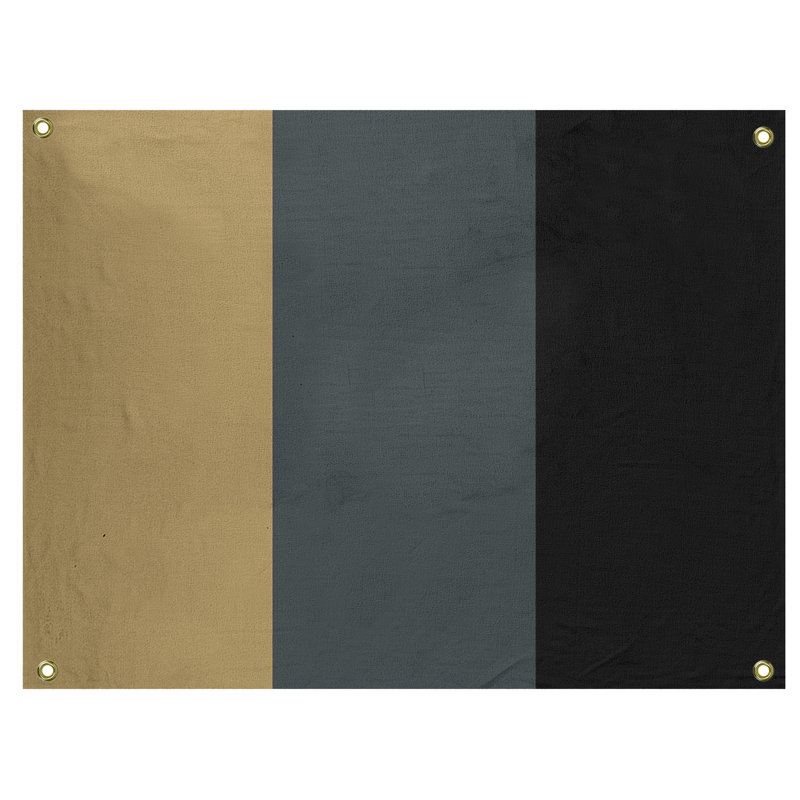 Tapisserie de polyester Las Vegas, H 59 po x l 80 po x P 2 po, Doré / gris acier / noir