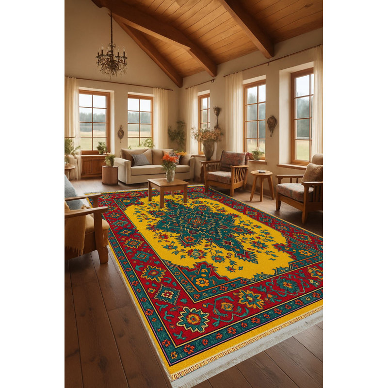 Tapis beige tissé traditionnel Mosso, 2' x 2'11"
