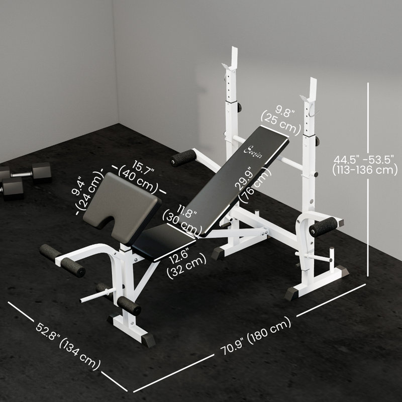 Banc de musculation ajustable multifonctionnel