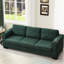 Salon à 5 places, rangement dans les accoudoirs et sous le siège, coussin de dossier confortable moderne, coussin, fonction, carré avec porte-gobelet-611917872
