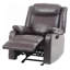 Fauteuil inclinable contemporain brun foncé-331782434