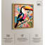 «Whimsical Toucan», art mural abstrait tropical par Art Remedy-104344967-104344950