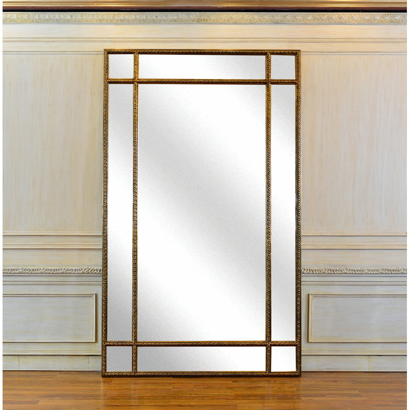 Miroir haut encadré 90 "Infinity, Doré