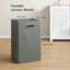60 x 37 x 75 cm Tilt Out Laundry Hamper Cabinet with Door and Side Shelf, Bathroom Storage Cabinet with Removable Clothes Bin, White