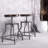 Swivel Adjustable Height Counter Stool with Metal Frame