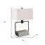 Lampe de table standard grise de 22,75 po Holden