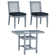 1 - Person Glass Top Pedestal Dining Set