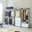 Fiona Wood And Metal Walkin Closet With One Drawer