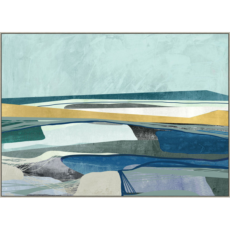 Bay Of Blue Print by Hamptons