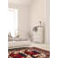 Tapis tadjik crème, rouge 4 pi 4 po x 6 pi 3 po