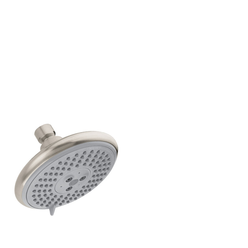 Raindance E Rain Fixed Shower Head with AirPower and Select, Brushed Nickel