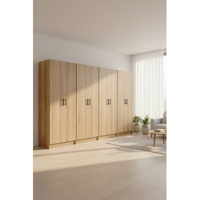 Multi-Purpose Utility Storage Cabinet (4-Piece Set)