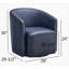 Fauteuil demi-tonneau pivotant Fern-491133565