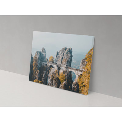 Bridge Over The Mountains - Wrapped Canvas Print