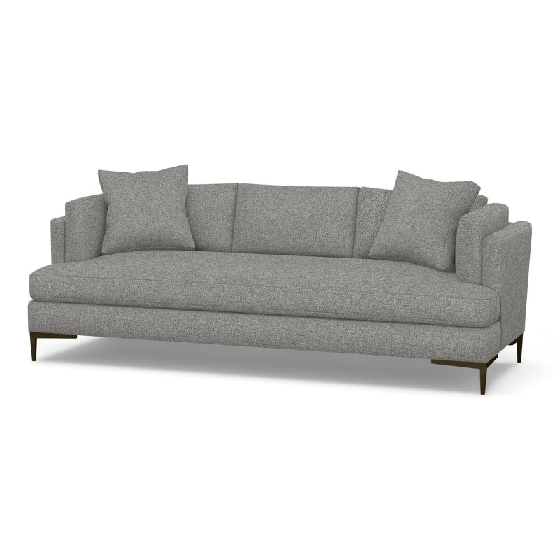 Aiden Upholstered 90.5'' Sofa, Antique Bronze, Merino Porcelain (Performance fabric) 1360-96