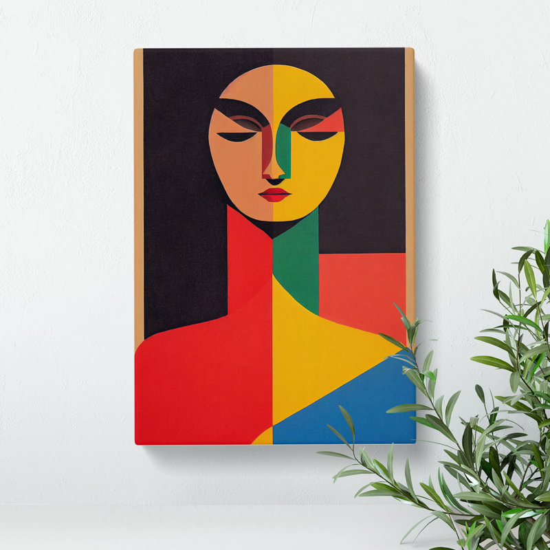 Abstract Portrait Of A Woman No.7 - Wrapped Canvas Print, 50cm H x 35cm W x 3cm D