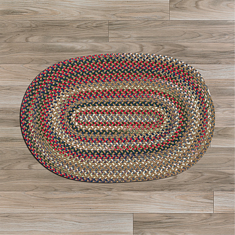 Tapis réversible Roxborough Park - beige paille, Ovale 8 pi x 11 pi