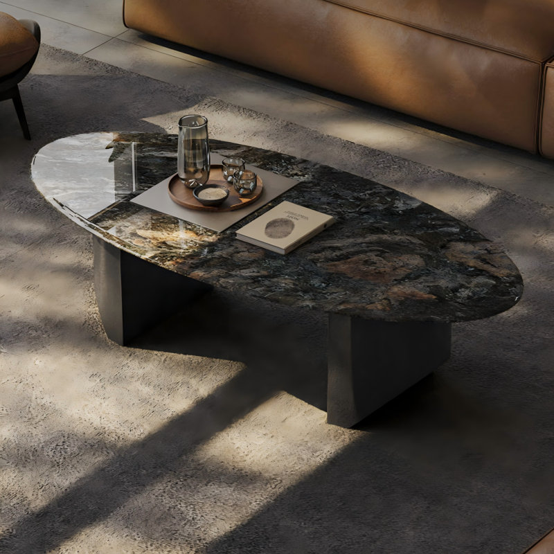 Table basse 55,12 po Modern Black, H 15,75 po x L 55,12 po x l 31,5 po