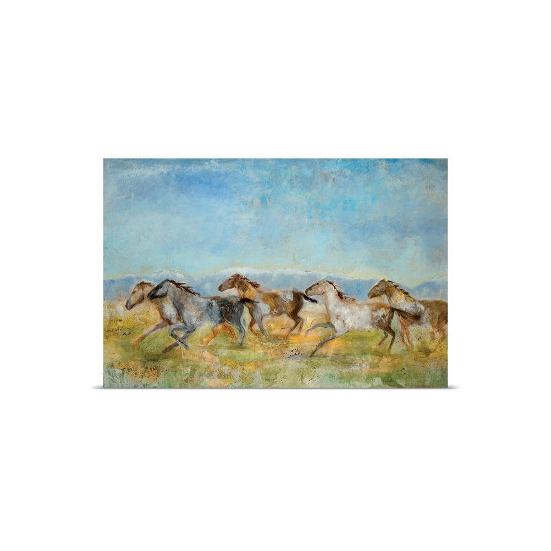 «Aidyn Excitation» par Jill Martin, reproduction d'art, H 8 po x l 12 po x P 1,5 po, Toile