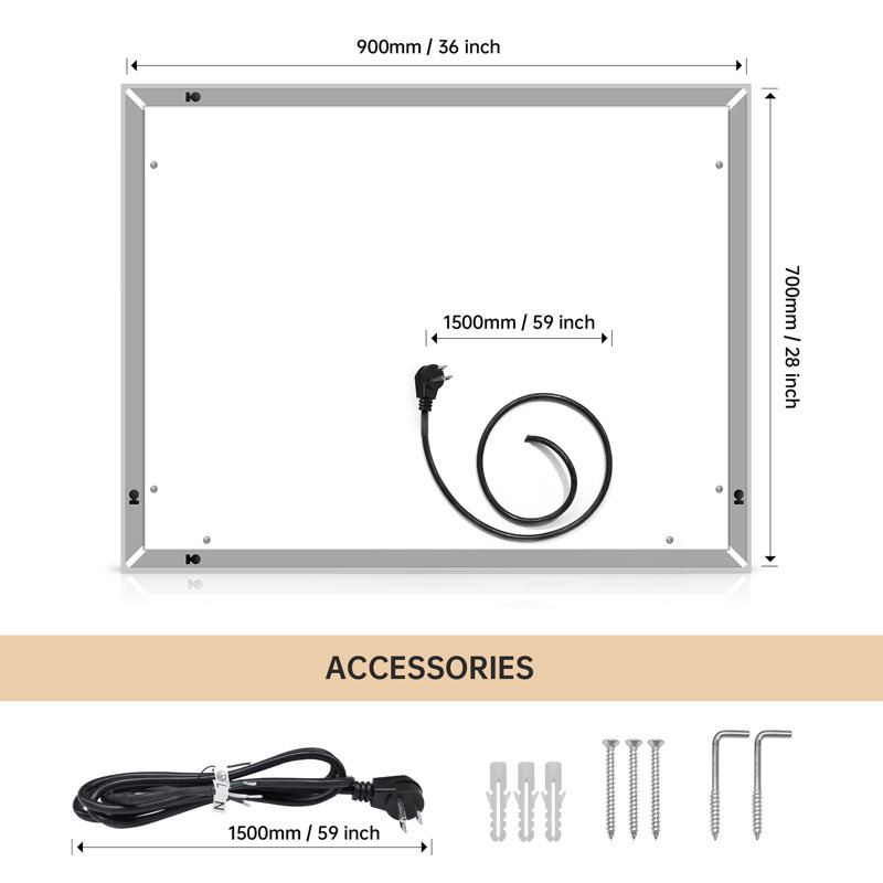 Rectangle Mirror, 28" x 36"