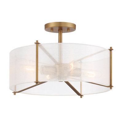Lustre cylindrique unique à 4 lumières Heitor