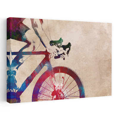 «Vibrant Cycling Motion», art mural contemporain