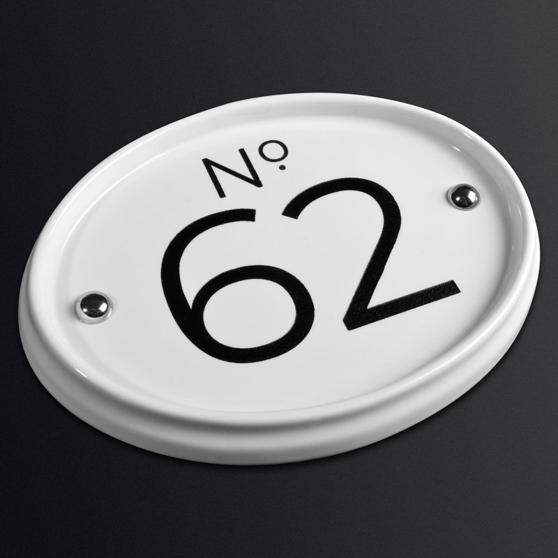 Merrifield 1-Line Wall Address Plaque, Yes