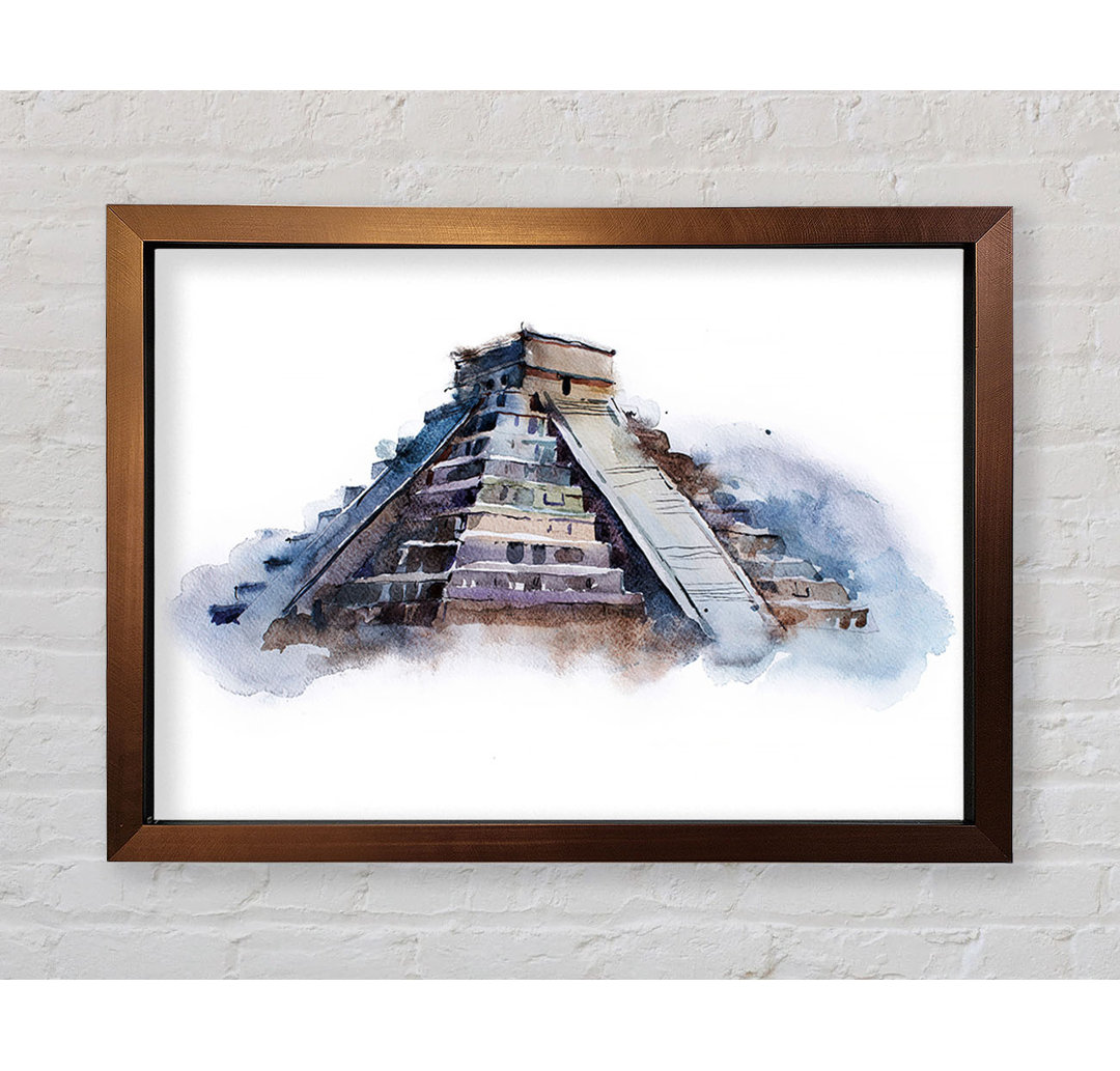 Gerahmtes Leinwandbild Egyptian Pyramids 3