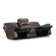 Elha 89'' Genuine Leather Dual-Power Zero Gravity Reclining Sofa
