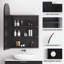 Armoire à pharmacie de salle de bain 24 po x 35 po avec miroir - Miroir mural moderne avec rangement (encastré ou en surface), structure en métal noir - facile à installer, fabrication robuste-787025016-782668566