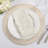 Natural Classic Embroidery Scroll Border Linen Blend Cloth Napkins 20" W X 20" L, Set Of 4