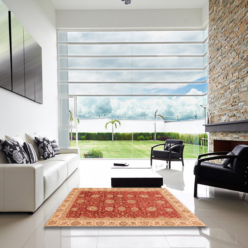 Tapis abstrait 4065, Carré 3 pi