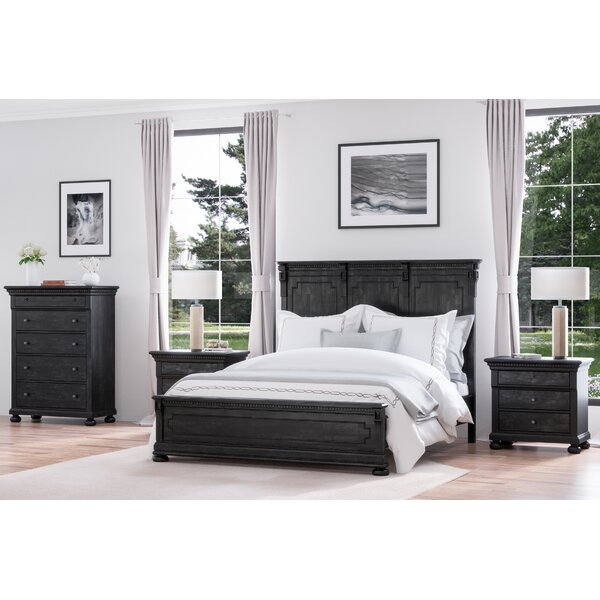 Greyleigh™ Waylon Solid Wood Sleight 6 Piece Bedroom Set & Reviews ...