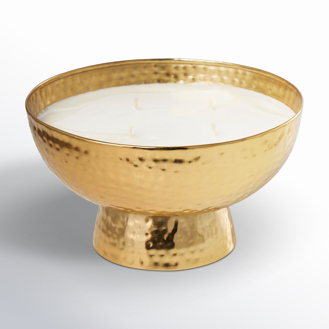 English Garden Scented Wide Hammered Scented Wax Melt with Metal Holder Joss & Main 