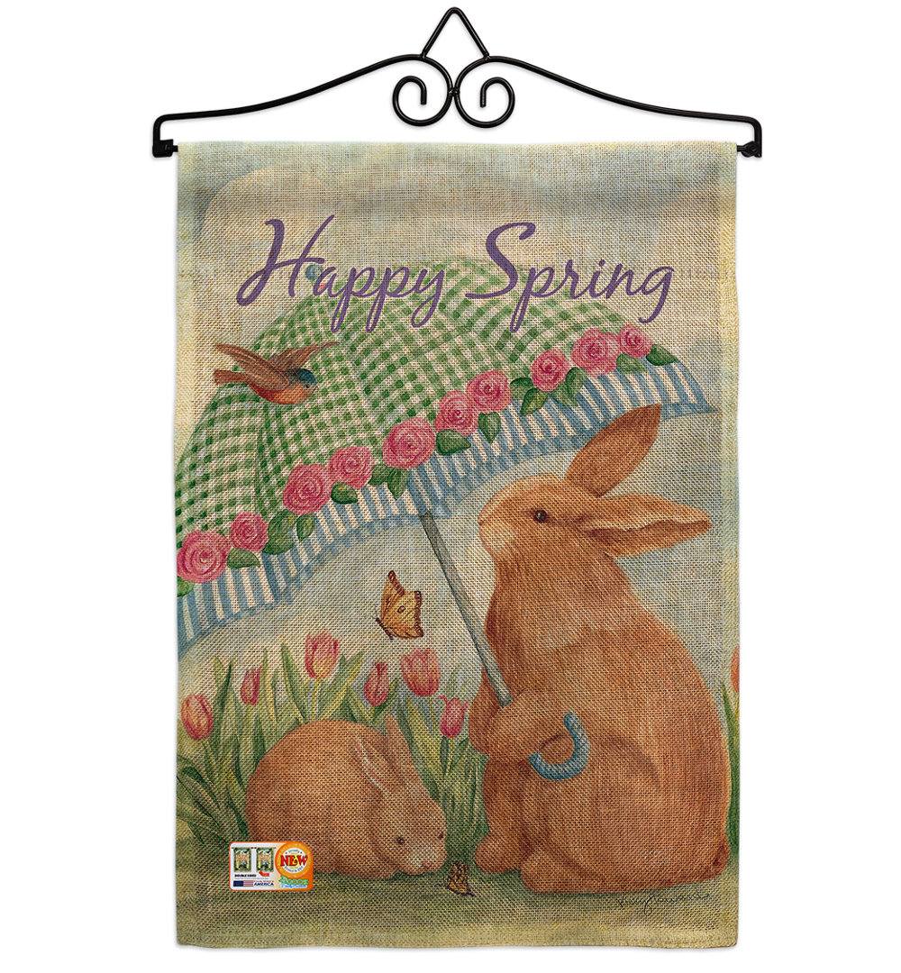 Cayman Double Sided 18.5'' H x 13'' W Polyester Easter Garden Flag August Grove®