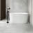 55" Acrylic Freestanding Bathtub, With Chrome Overflow And Pop-up Drain
