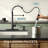 Black Kitchen Faucet with Soap Dispenser